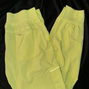 Lime Creme Cherokee Scrubs Infinity Tapered Leg Jogger Pant